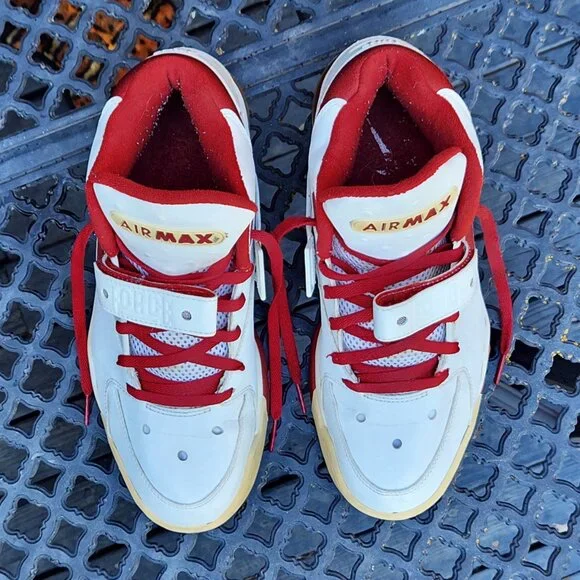 Nike Air Force Max B 'White Varsity Red' (2002) Vintage - Picture 6 of 13